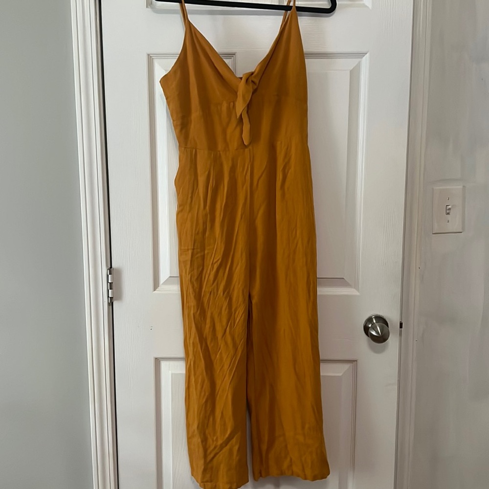 Mustard cropped Jumpsuit, Large